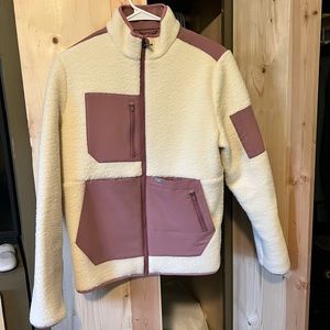 FIGS Oatmeal Sherpa Jacket